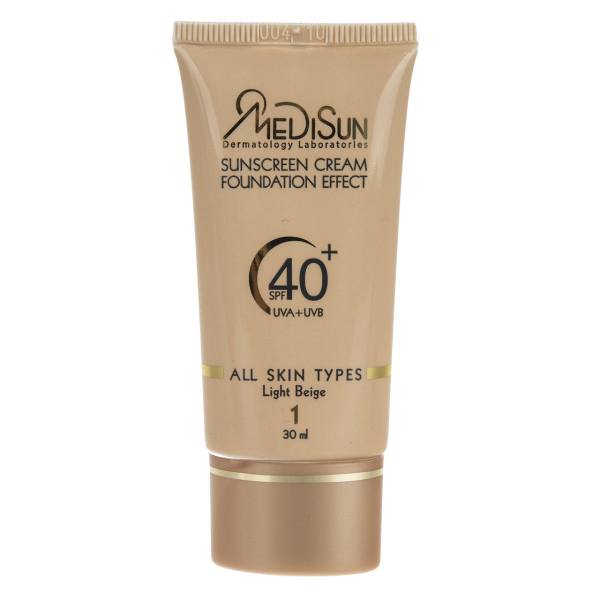 کرم پودر ضد آفتاب مدیسان مدل Light Beige 