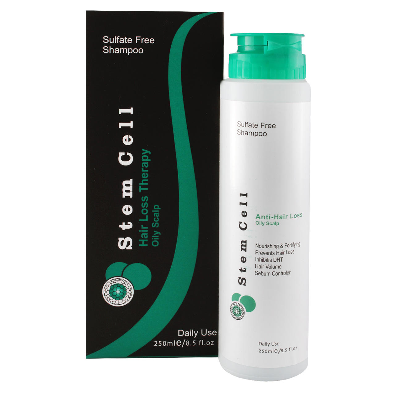 شامپو ضد ریزش و تقویت کننده موهای چرب استم سل مدل Oily Scalp