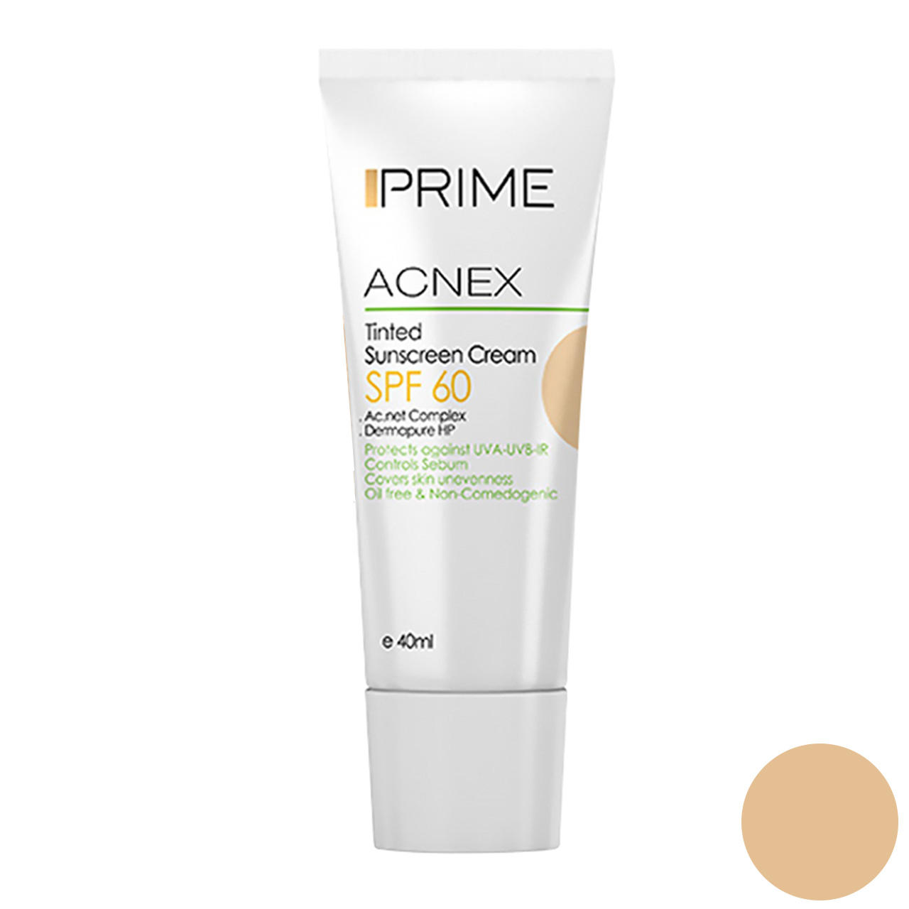 کرم ضد آفتاب رنگی پریم مدل Acnex Tinted