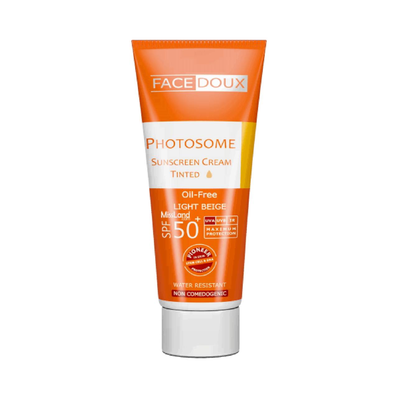 کرم ضد آفتاب فیس دوکس سری فتوزوم مدل +light Beige Spf50