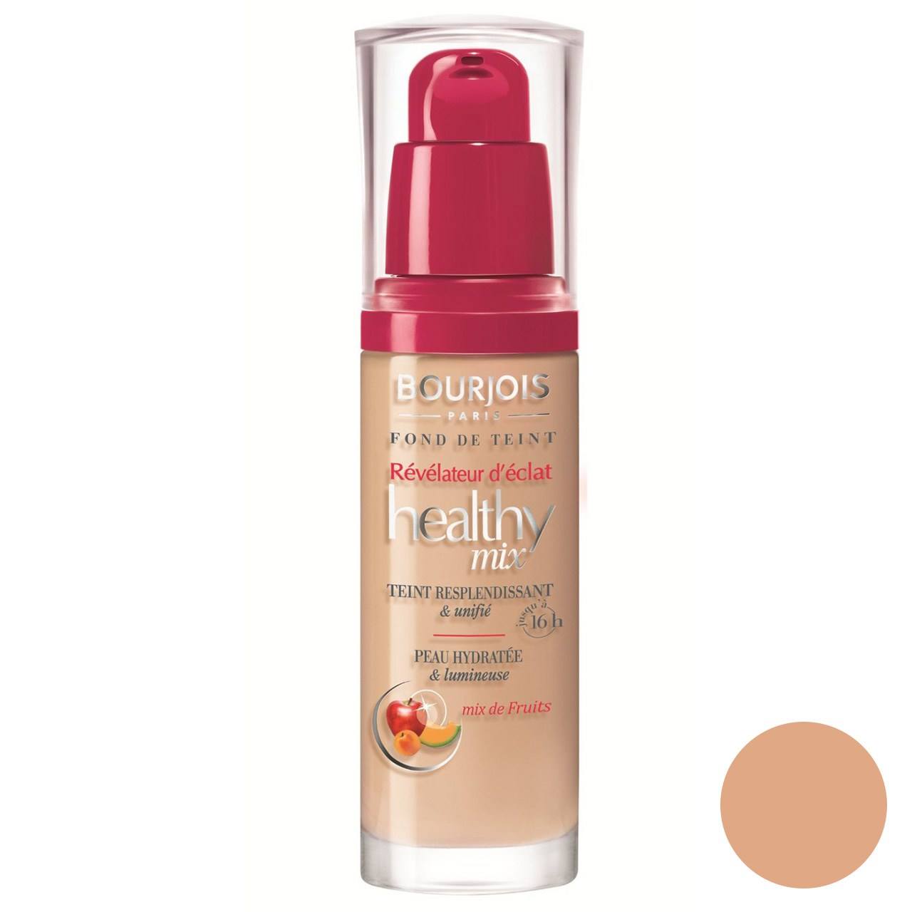 کرم پودر بورژوآ سری Healthy Mix مدل Dark Beige 55