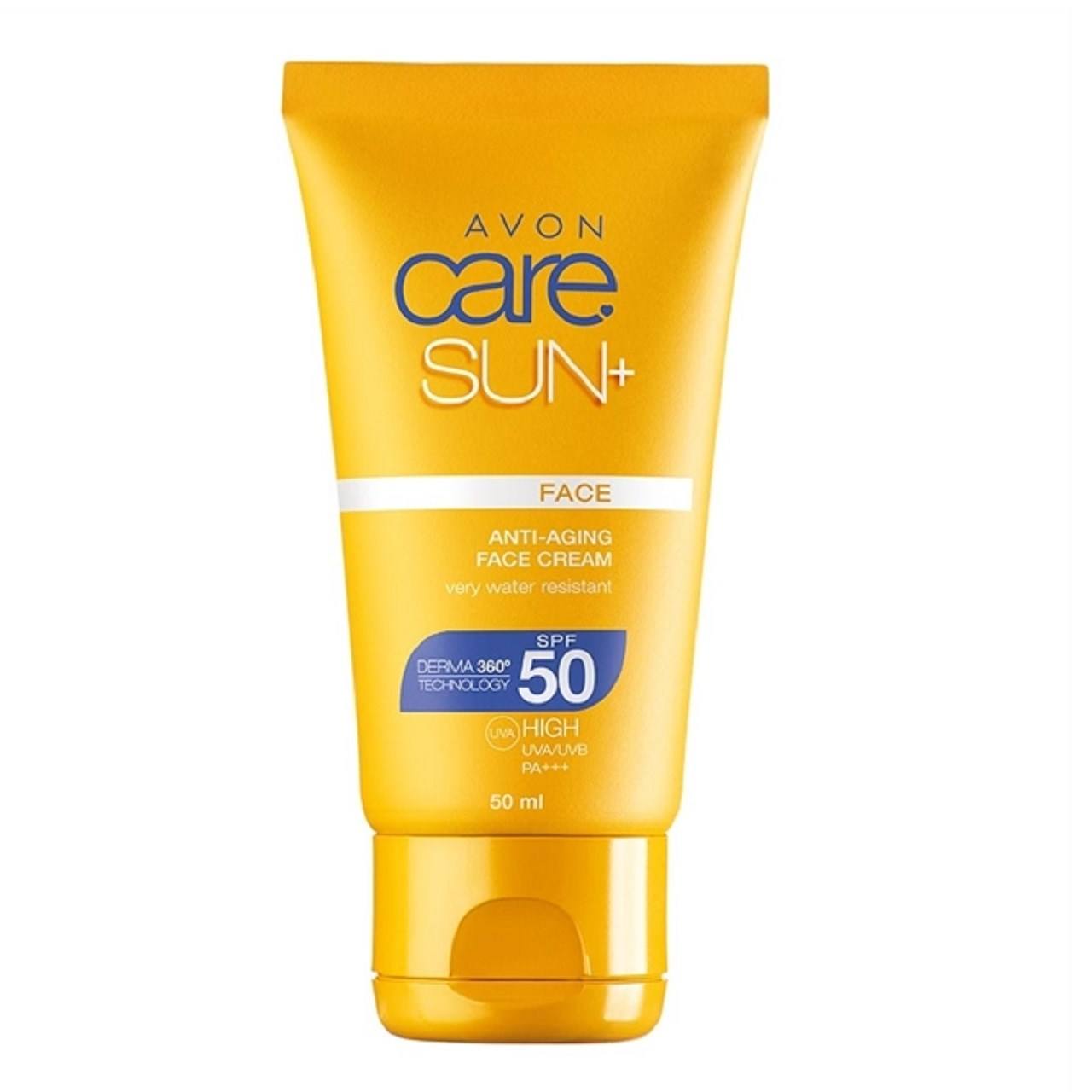  کرم ضد آفتاب صورت آون مدل Avon Care Sun Anti Ageing Face Cream SPF50