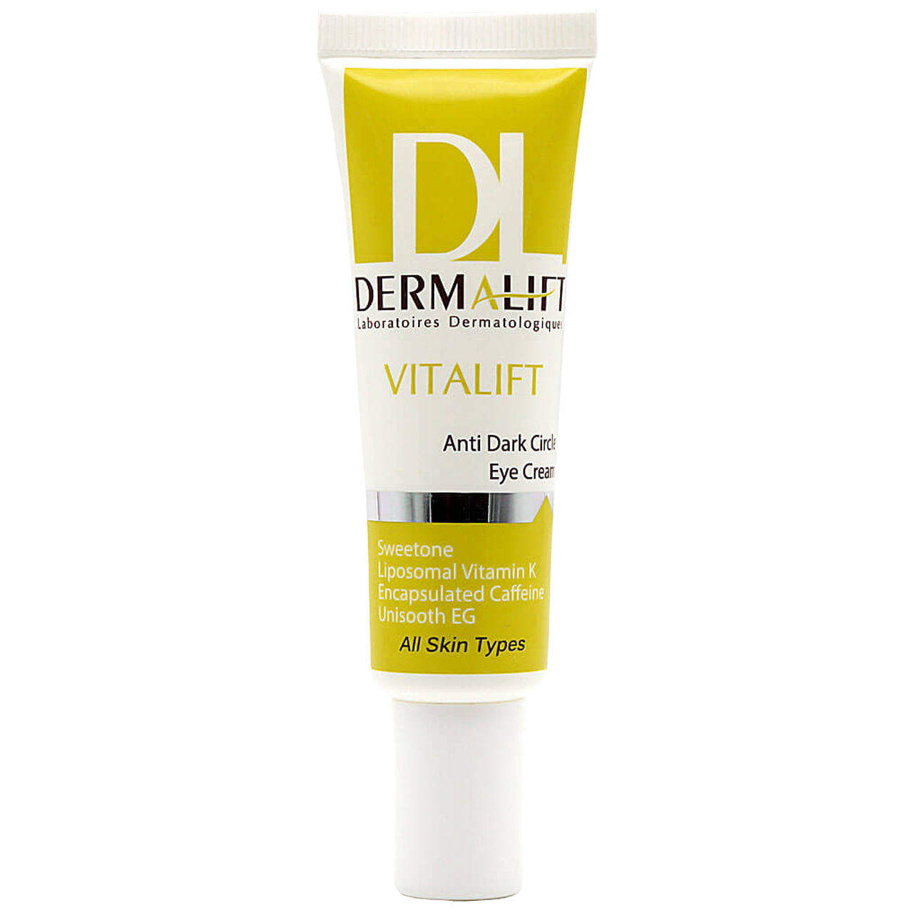  کرم ضد تیرگی و التیام بخش دور چشم درمالیفت مدل Vitalift Anti Dark