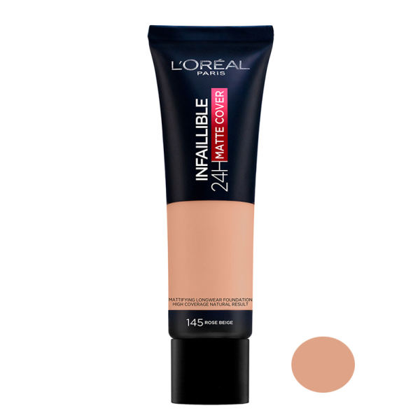 کرم پودر لورآل مدل Matte Cover شماره 145 حجم 30 میلی لیتر