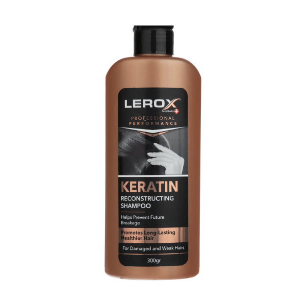 شامپو مو لروکس مدل Keratin حجم 300 میلی لیتر
