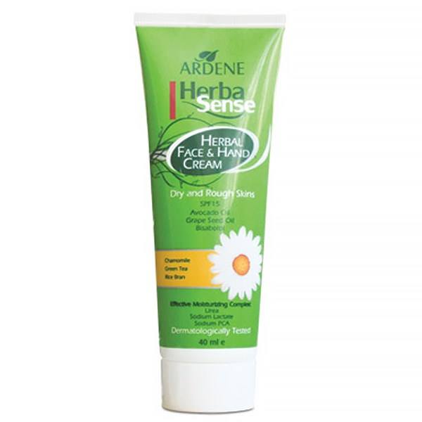 کرم مرطوب کننده دست و صورت آردن مدل Herba Sense SPF15