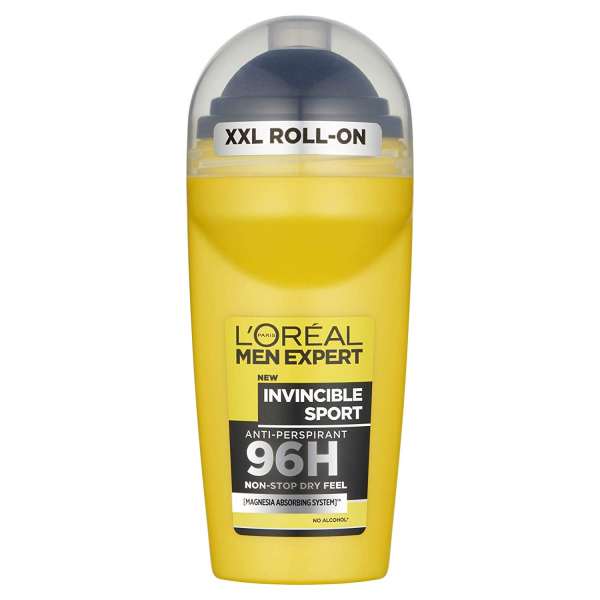 رول ضد تعریق مردانه لورآل سری Men Expert مدل Invincible Sport حجم 50 میلی لیتر